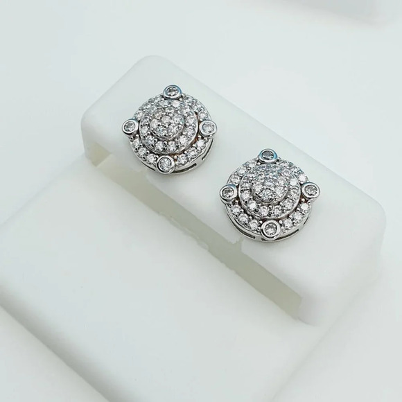 925 Sterling Silver Cubic Zirconia Earrings, U19254780 - Picture 10 of 11